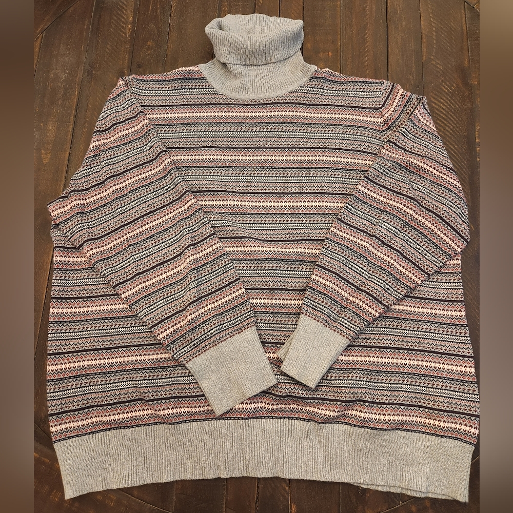 LL Bean Cotton/Cashmere Turtleneck Sweater